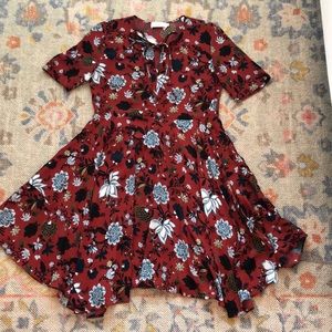 ALC printed silk dress size 6